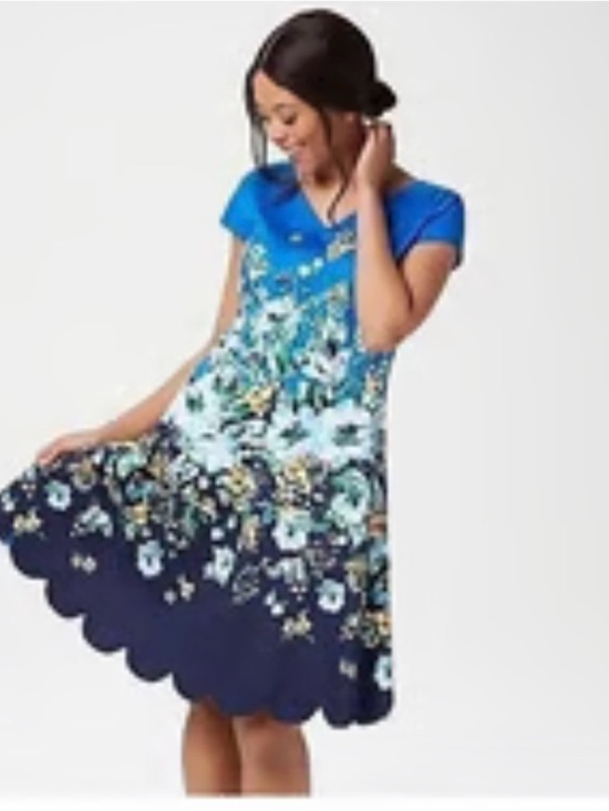 Isaac Mizrahi Dresses & Skirts - Isaac Mizrahi Bright Blue V-Neck Top